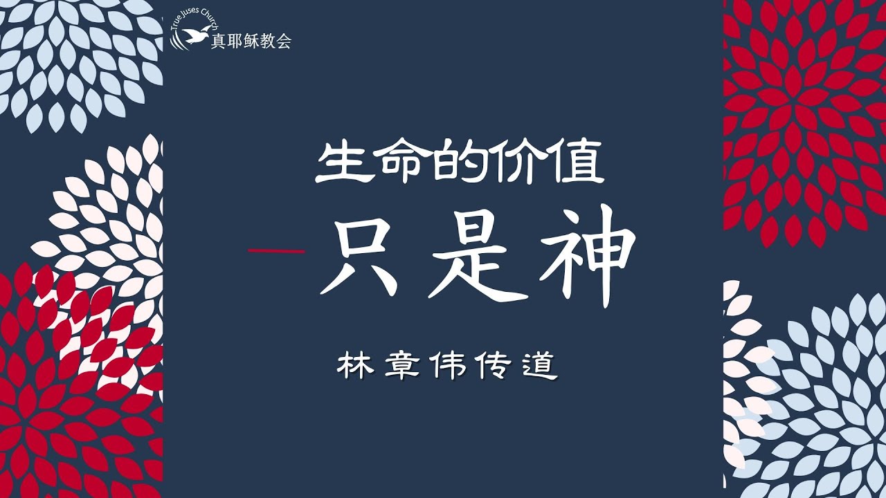 生命的價值-只是神 (中)林章偉傳道