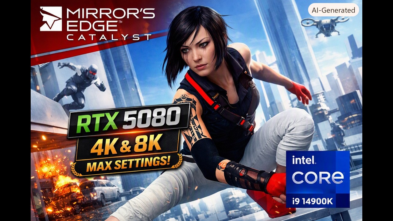 MIRRORS EDGE CATALYST| RTX 5080 16 GB | 4K HYPER & 8K HIGH SETTINGS