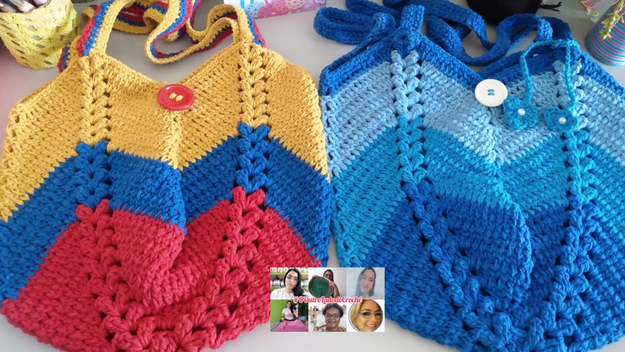 BOLSAS DE CROCHÊ SENSAÇÃO PRONTA ENTREGA OU ENCOMENDA?#ooutroladodocroche