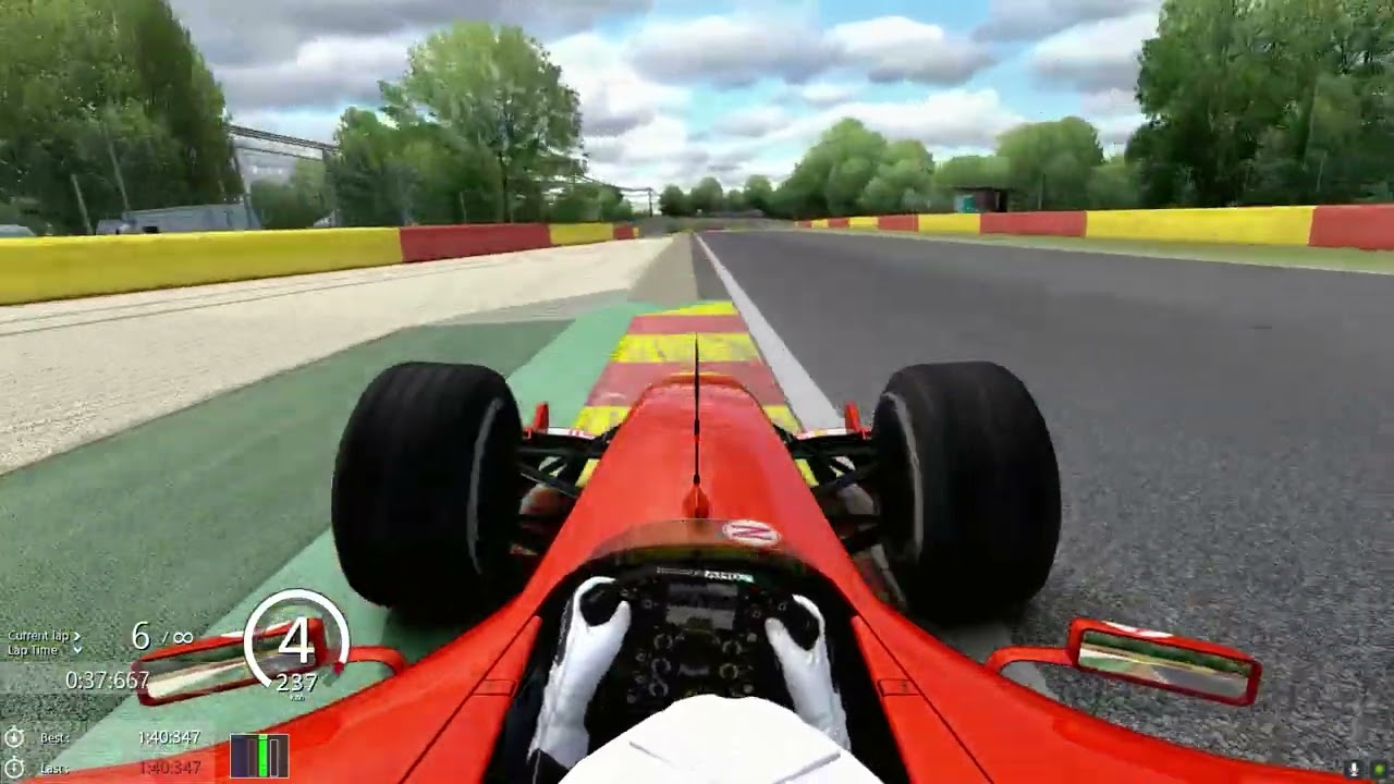 Assetto Corsa: F2004 online qualifying lap at Spa - 1:39.841
