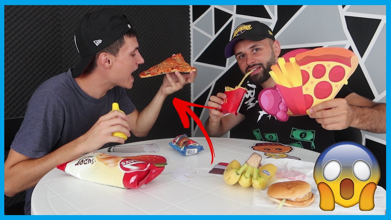 EMOJI VS MANCARE REALA CU @Bogdan IBMFamily 🍔🍟