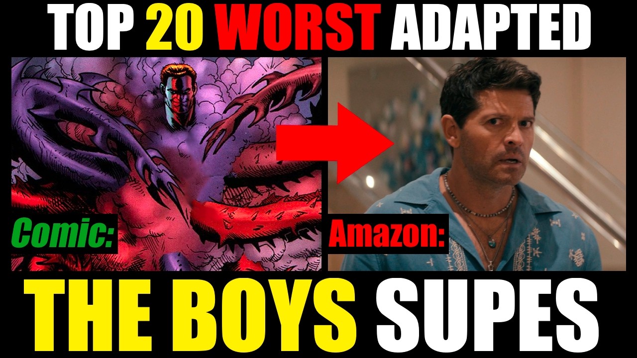 The Top 20 Worst Adapted THE BOYS Supes