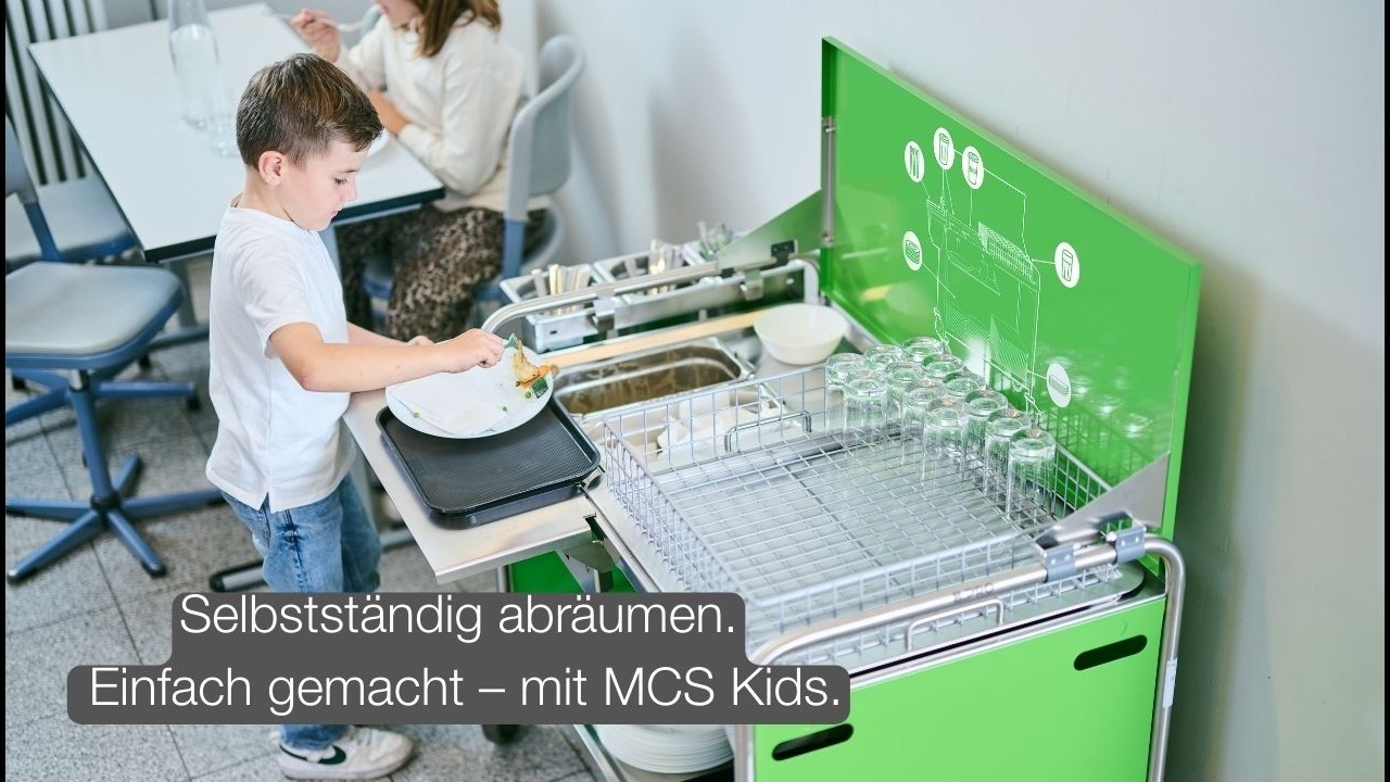 Mobile Abräumstation für Schule & Kita | MCS Kids für Schulverpflegung einfach erklärt