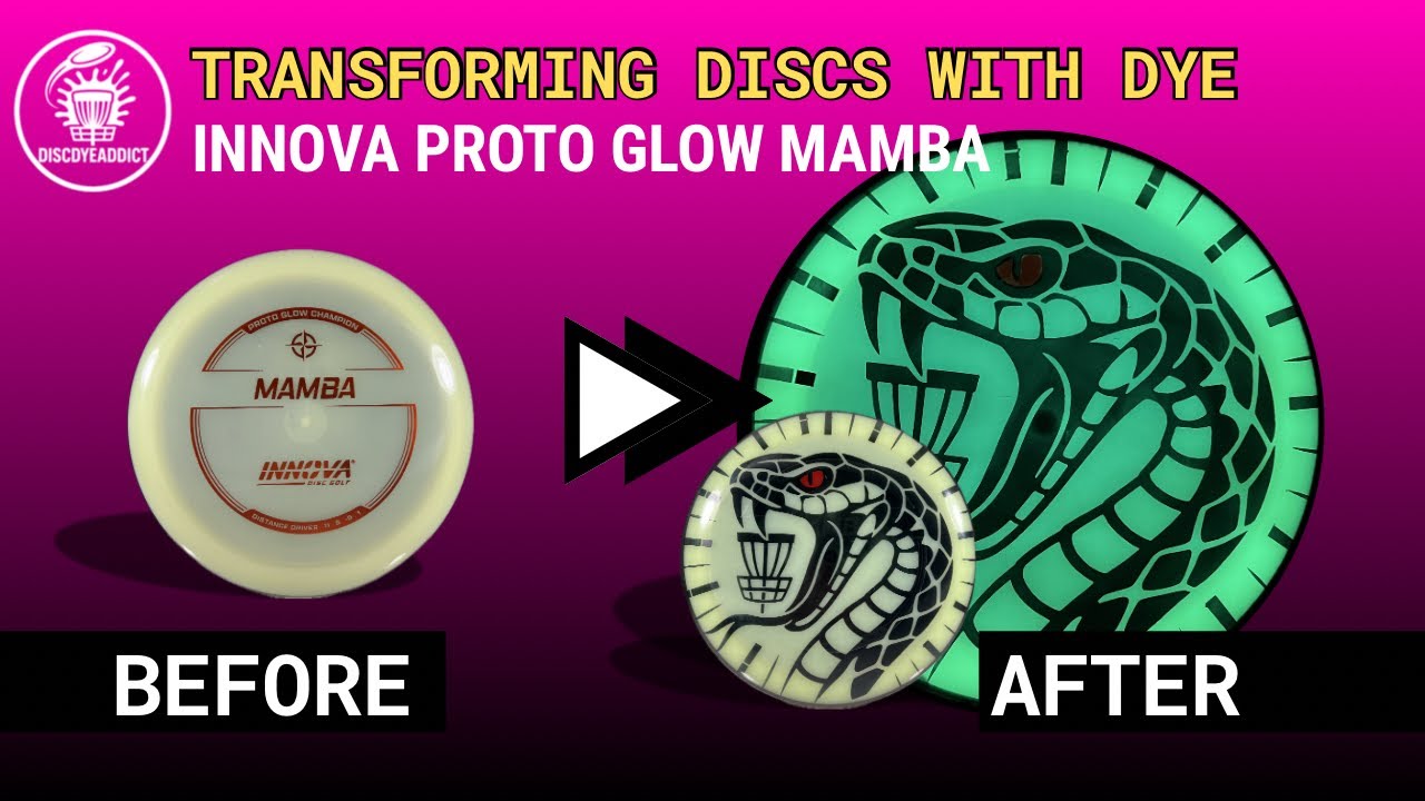 Innova proto Glow Champion Mamba - Disc Dye Demo