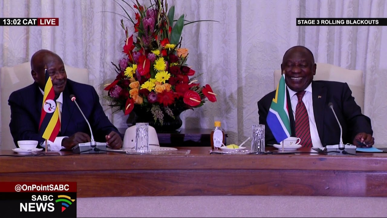 President Ramaphosa hosts Ugandan counterpart Museveni on a state visit