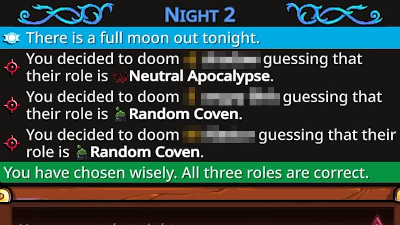 When the Doomsayer night 2 pays off BIG TIME