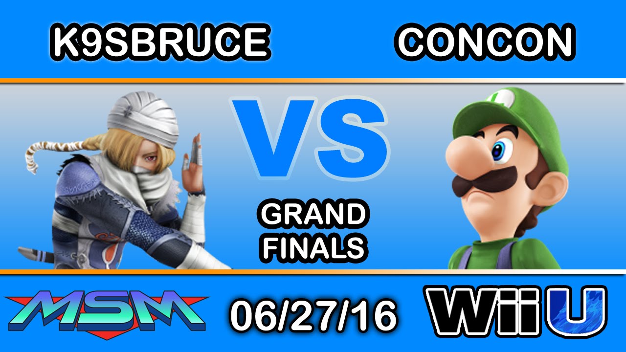 MSM 56 - NIPS | K9sBruce (Sheik) Vs. SS | Mr. ConCon (Luigi) Grand Finals - Smash Wii U