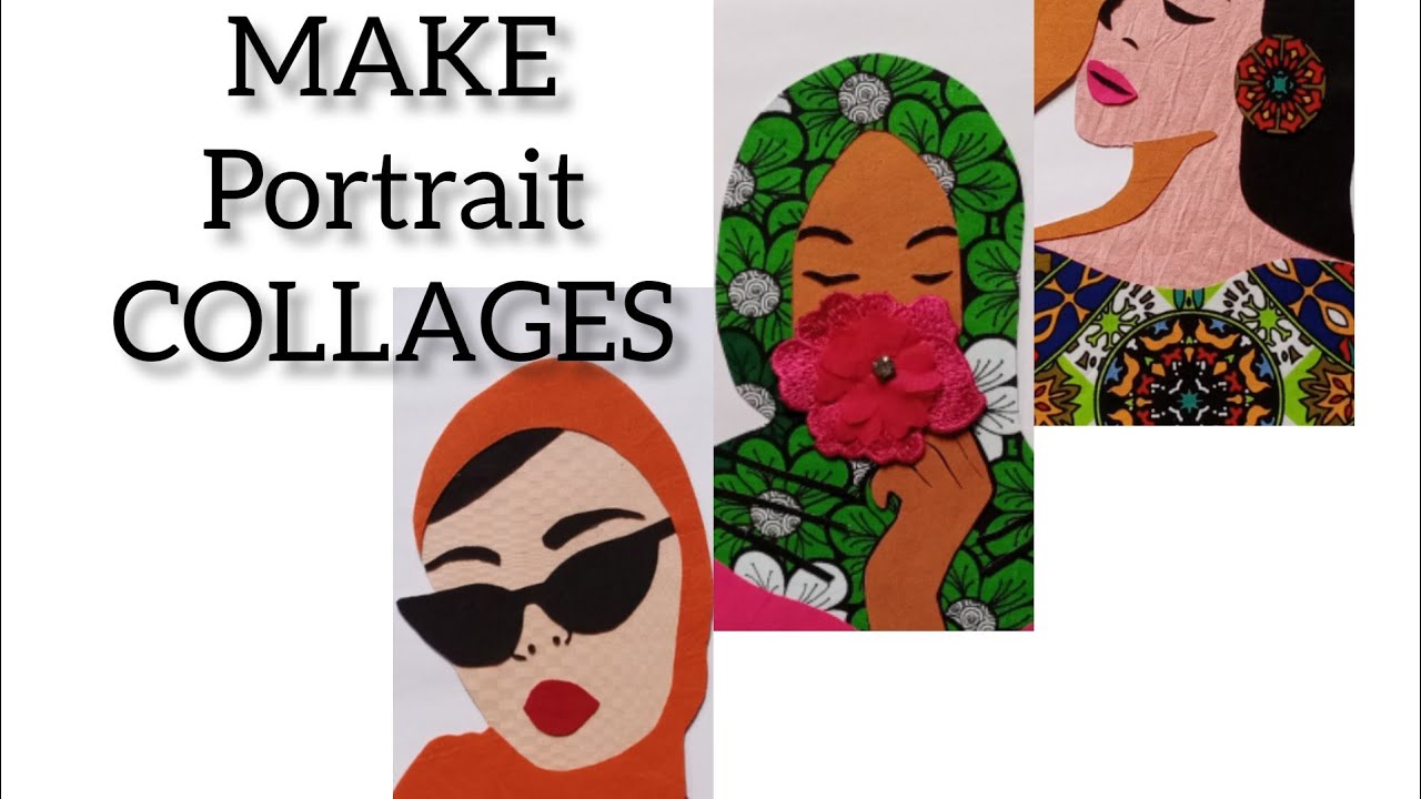 Portrait quilts/fabric collages and art quilts from Sketch patterns