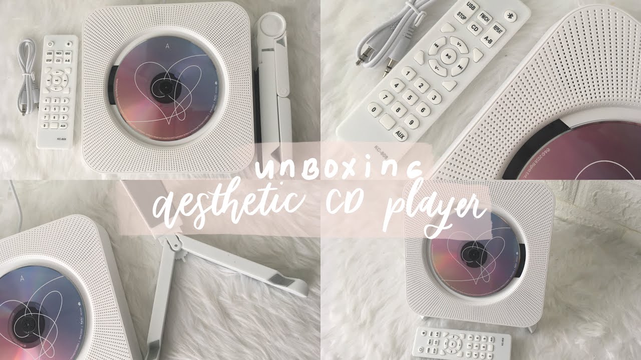 unboxing: aesthetic cd player (wall-mounted and with stand) | shopee philippines // minimalist