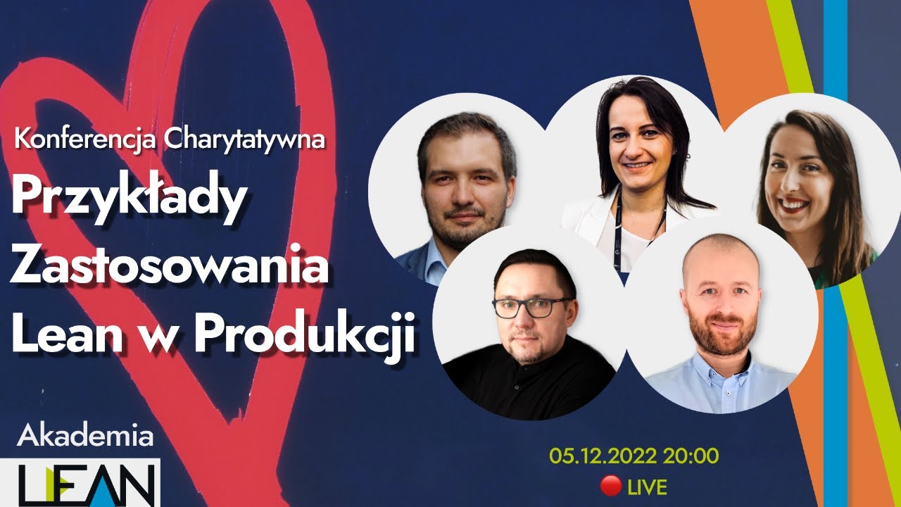 [🔴 Konferencja] Przykłady zastosowania Lean Manufacturing - Charytatywnie