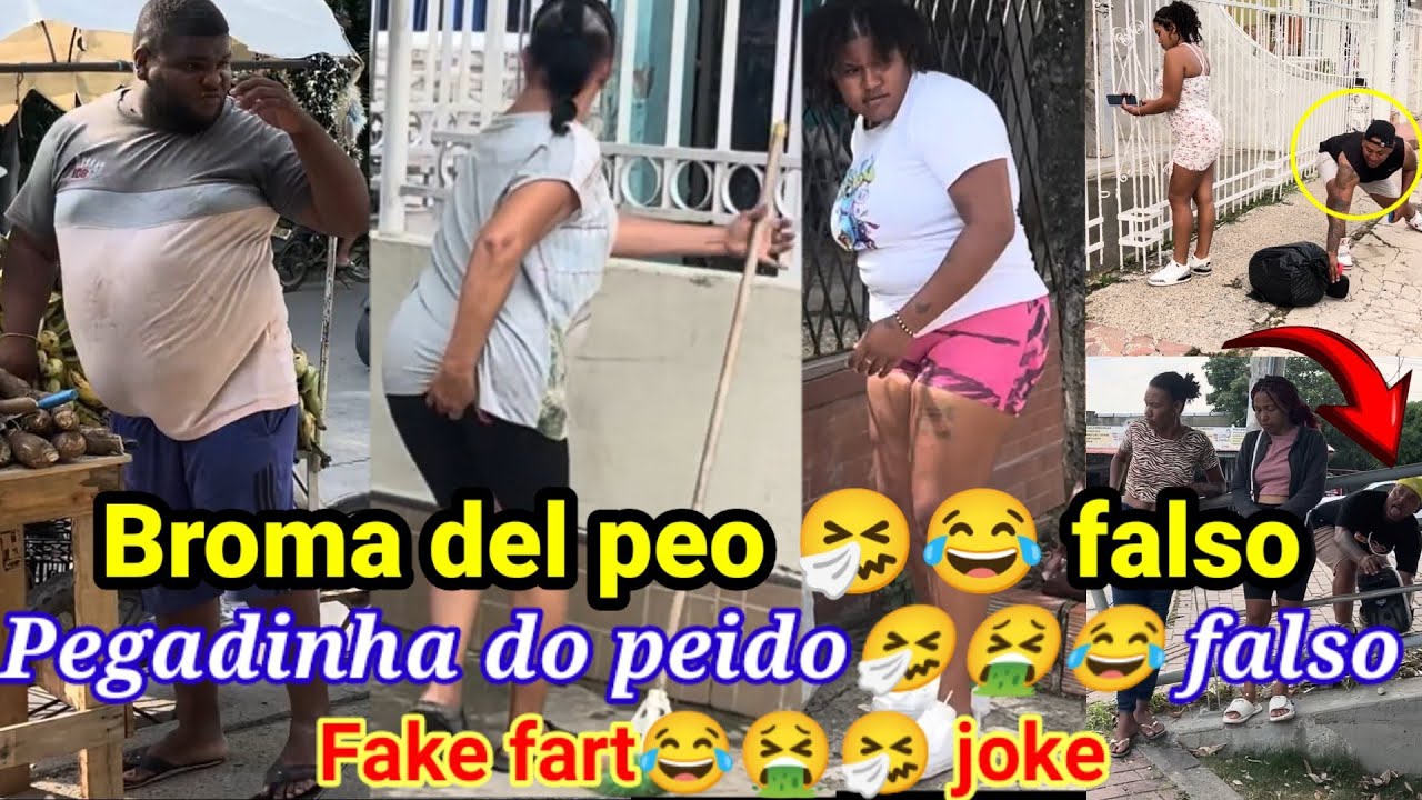 Broma del peo 🤧 😂falso / Pegadinha do peido falso / Fake fart joke