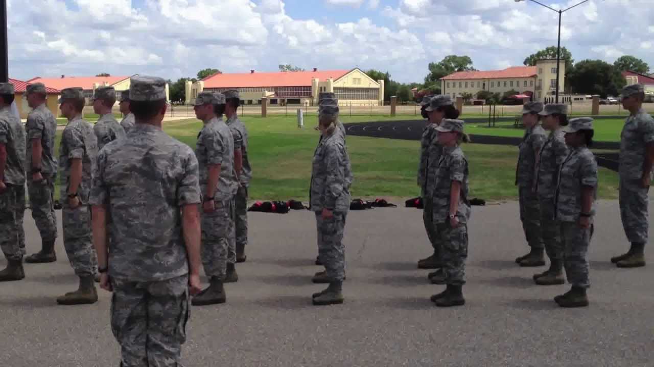 AFROTC Drill - Fall In, Sizing, Fall Out, Road Guard