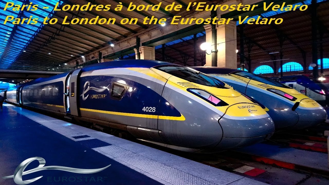 Paris - Londres sur l'Eurostar Velaro - Paris to London on the Eurostar Velaro