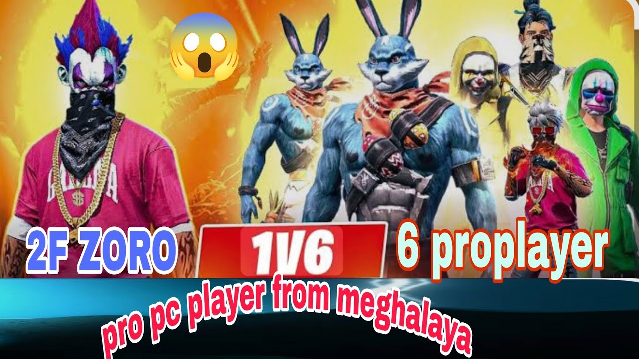 🔴 2F ZORO [ 1V6 ] PRO PC PLAYER FROM MEGHALAYA 😱