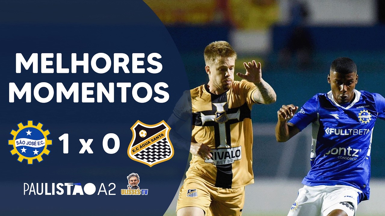 S&Atilde;O JOS&Eacute; 1X0 &Aacute;GUA SANTA | MELHORES MOMENTOS | PAULIST&Atilde;O A2