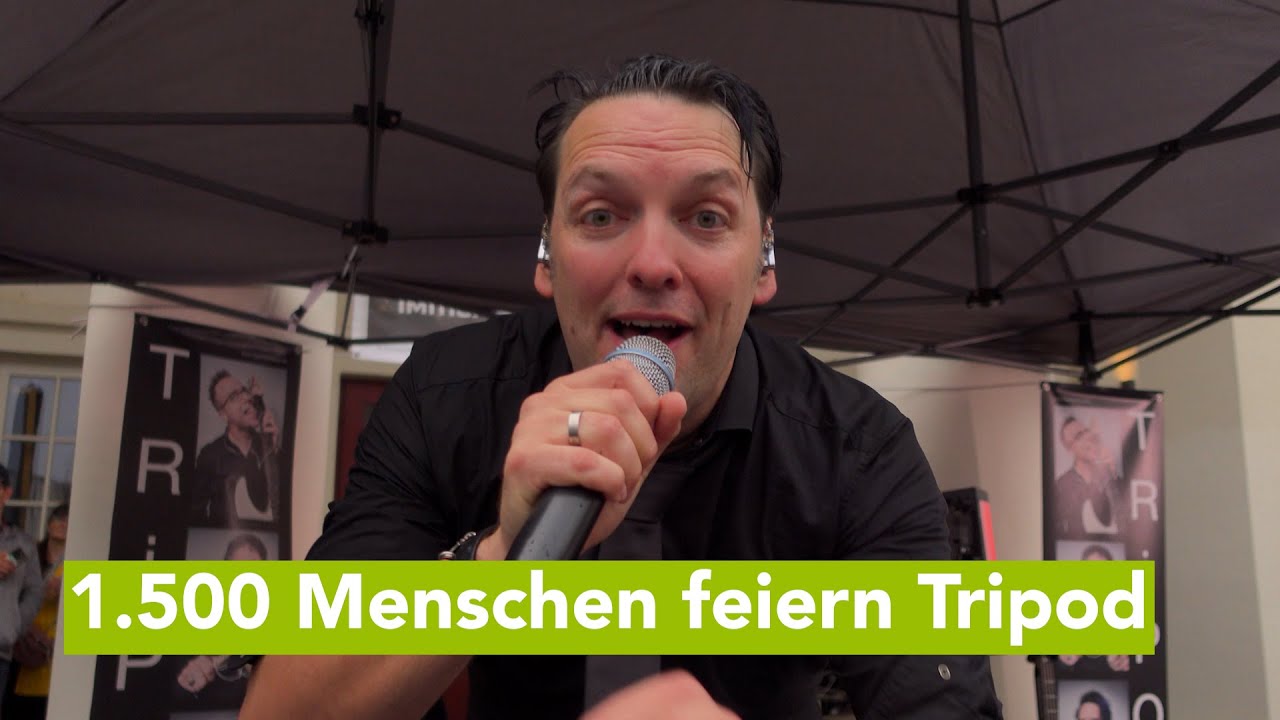 Trotz Regen - ausgelassene Stimmung auf’m Markt