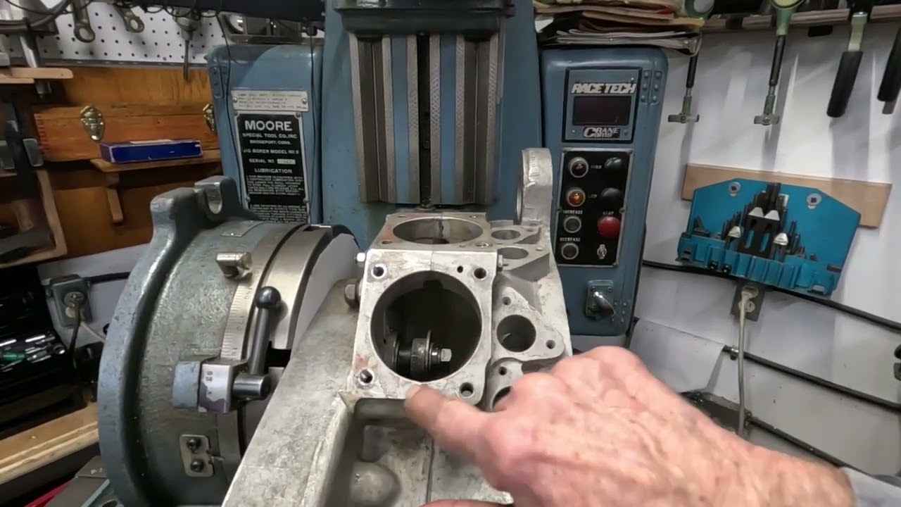 Jig Boring the 1953 Harley Davidson K Model Engine Cases