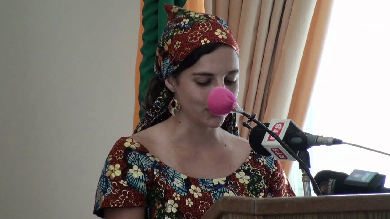 Mary Cadwallender Delivers Mandinka Speech