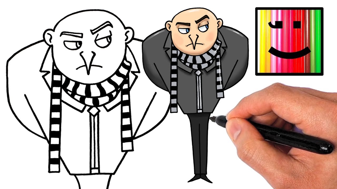 Comment Dessiner GRU l Moi Moche Et Méchant 4 l TutoDessin