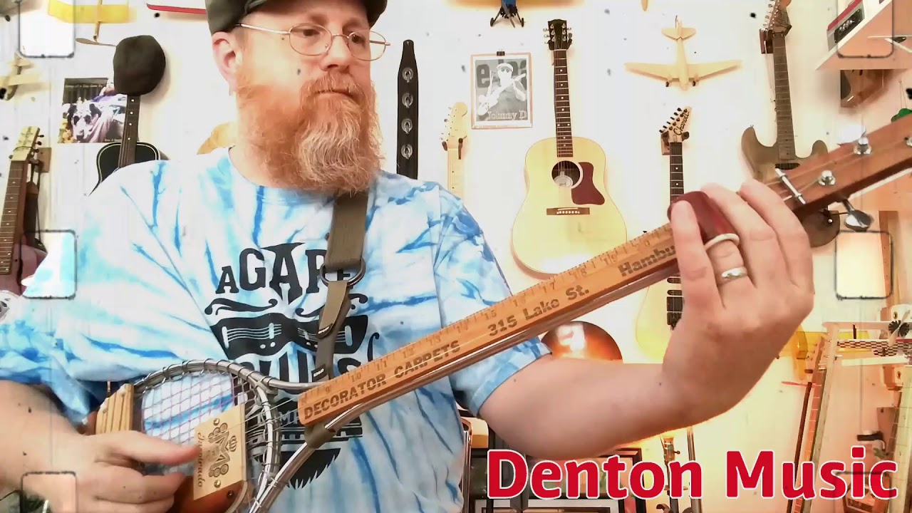 Denton Music - Axel F. ( Tennis Racket Guitar )