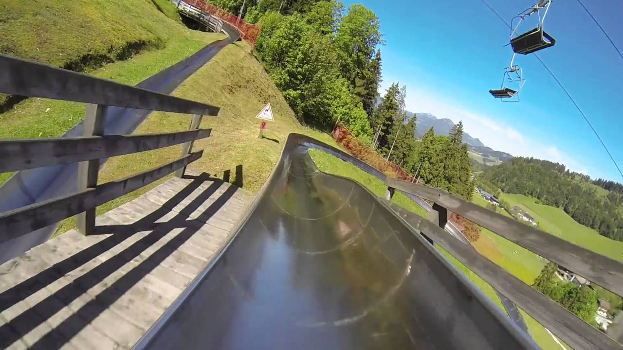 Wiegand Sommerrodelbahn Zahmer Kaiser 2016 POV Onride (right)