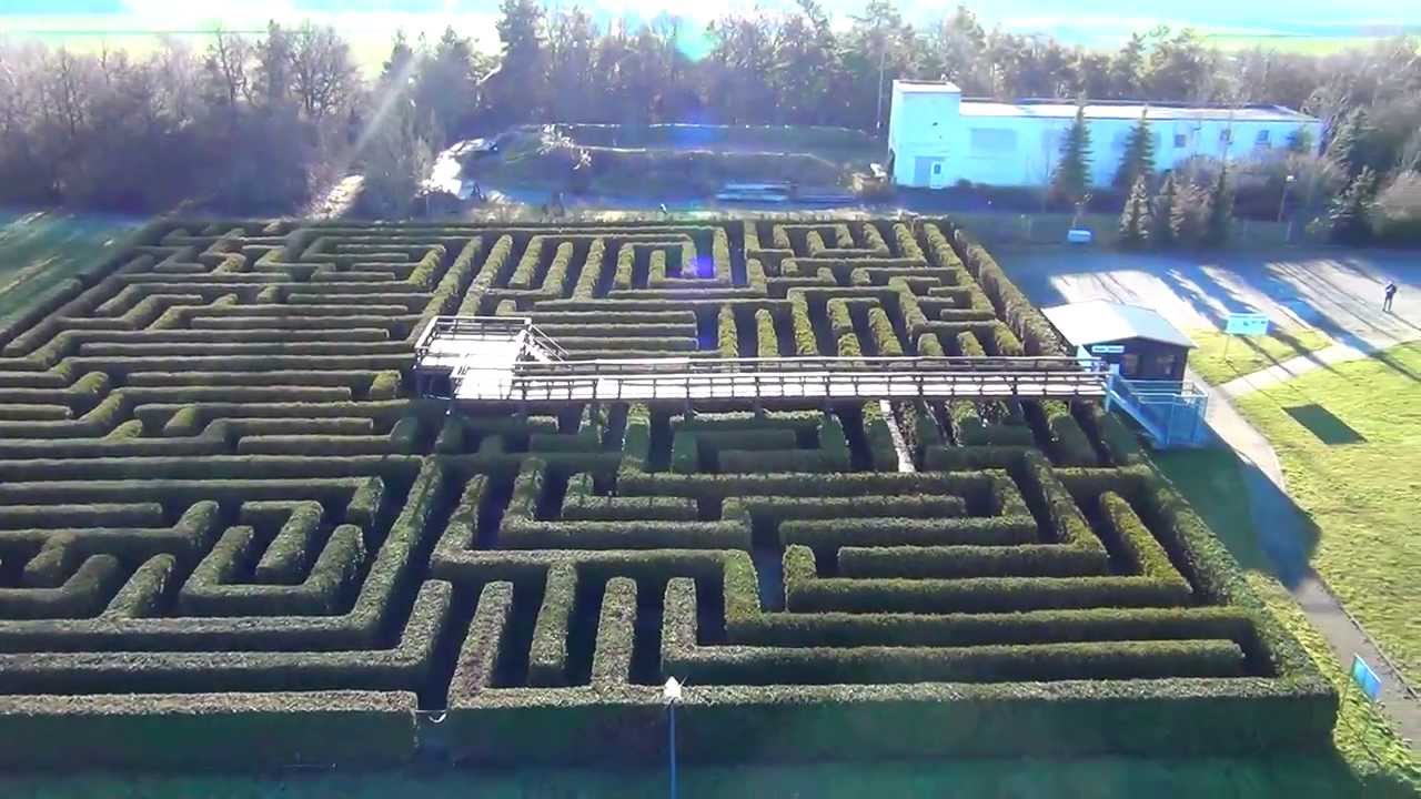 Irrgarten Eckartsberg airspektive Labyrinth
