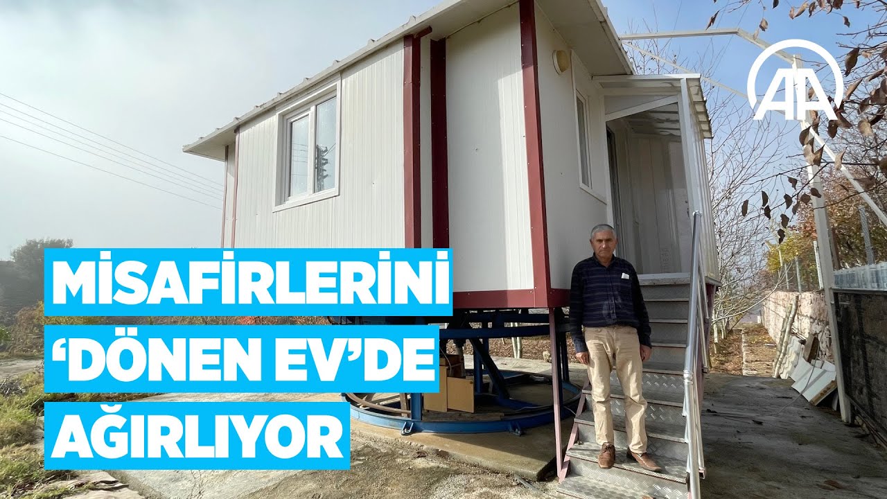 Misafirlerini 'dönen ev'de ağırlıyor
