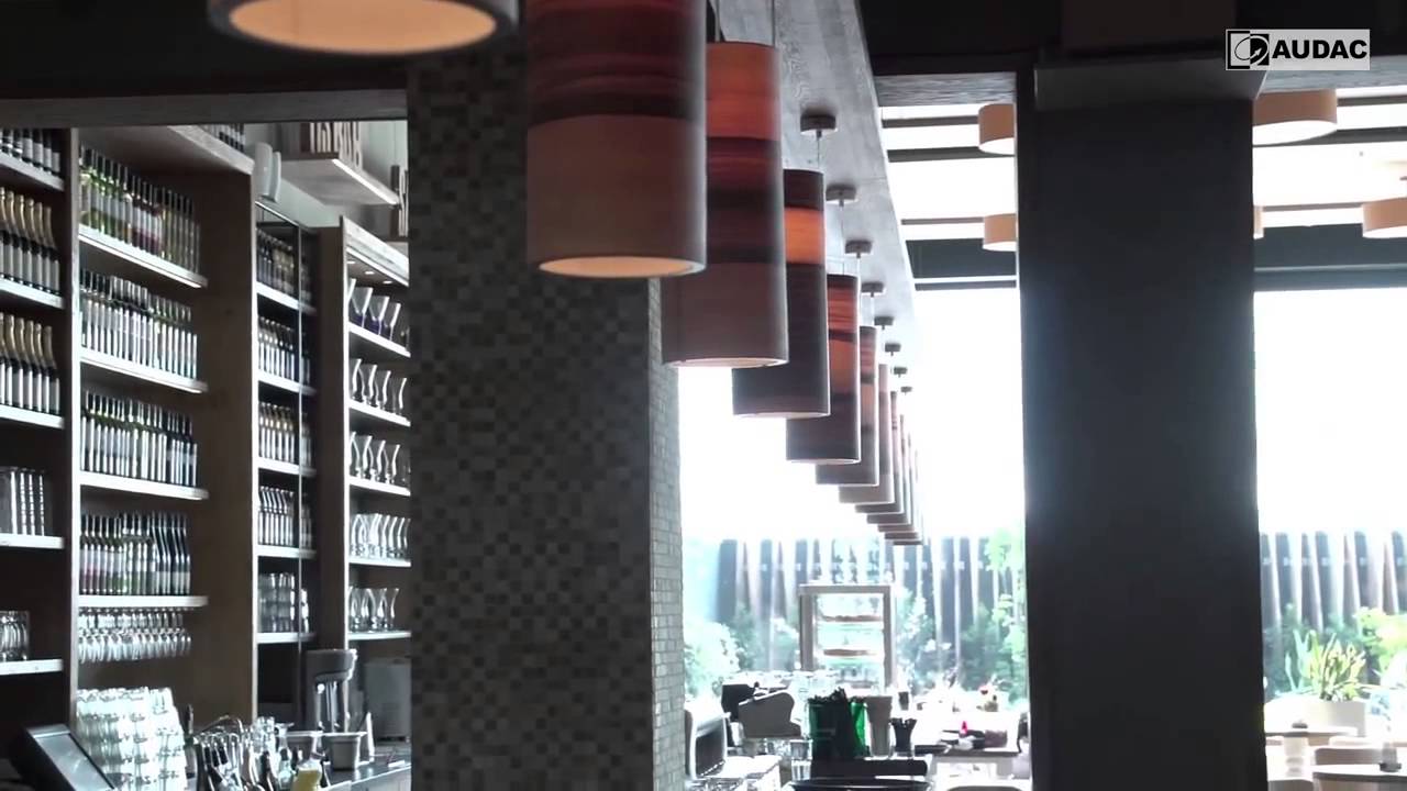MusicData - instalace ozvučen&iacute; AUDAC ve Skyline Plaza Frankfurt