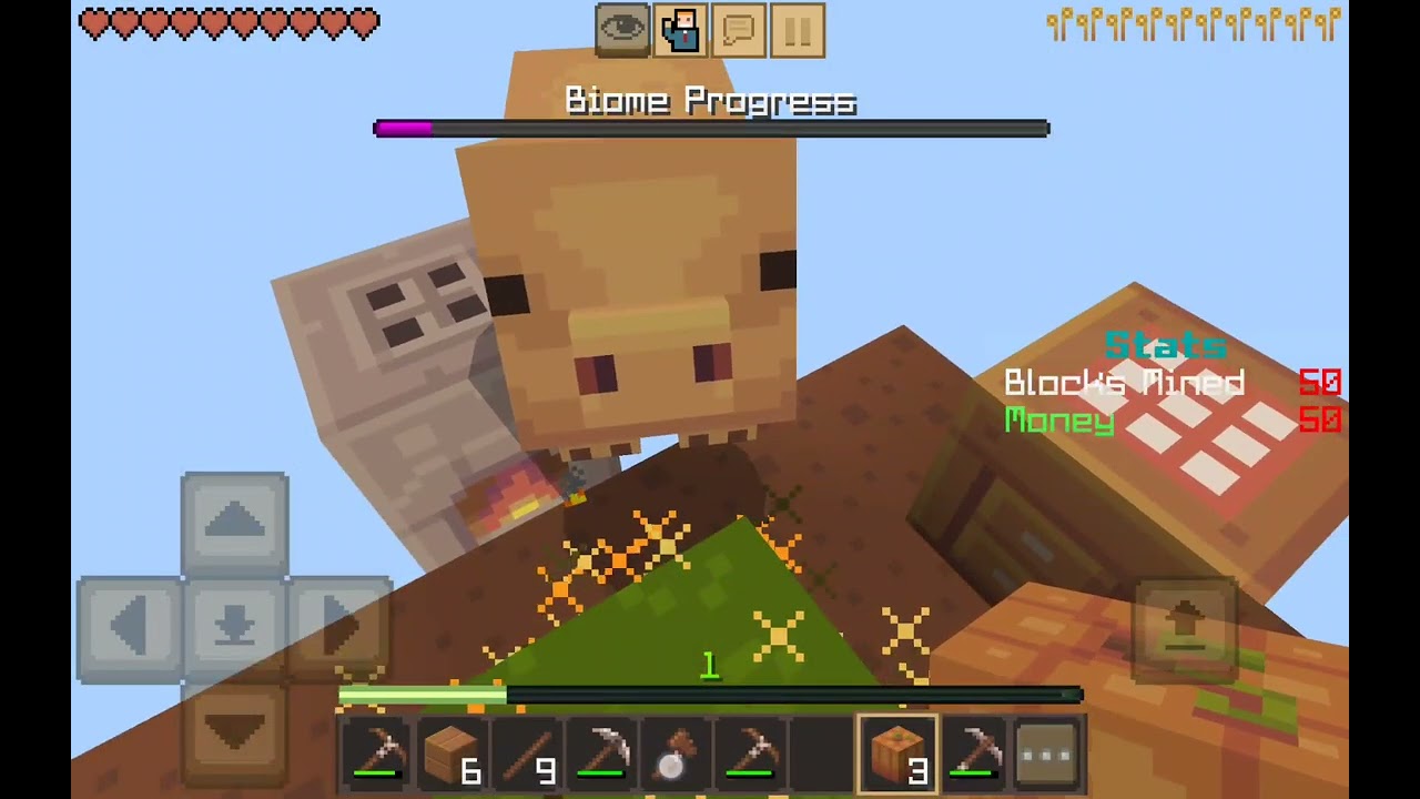 One block trong minecraft fake