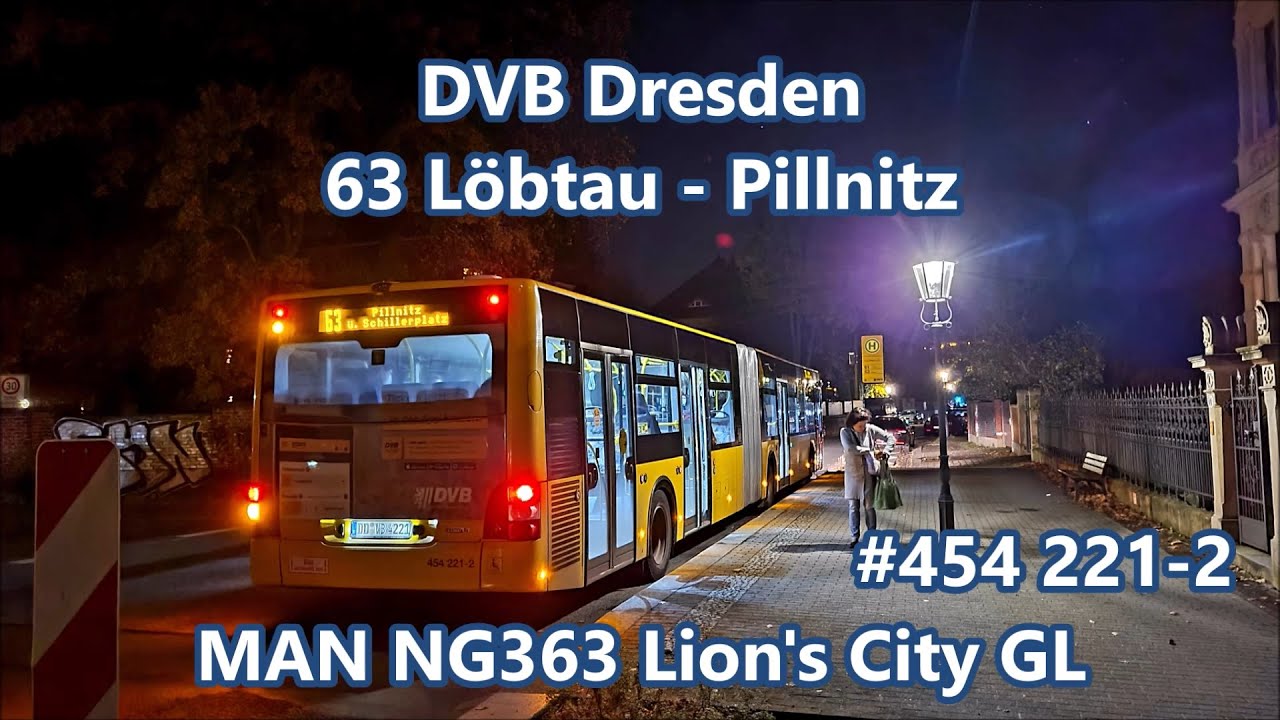 DVB Dresden - MAN NG363 Lion's City GL #454 221-2, Linie 63