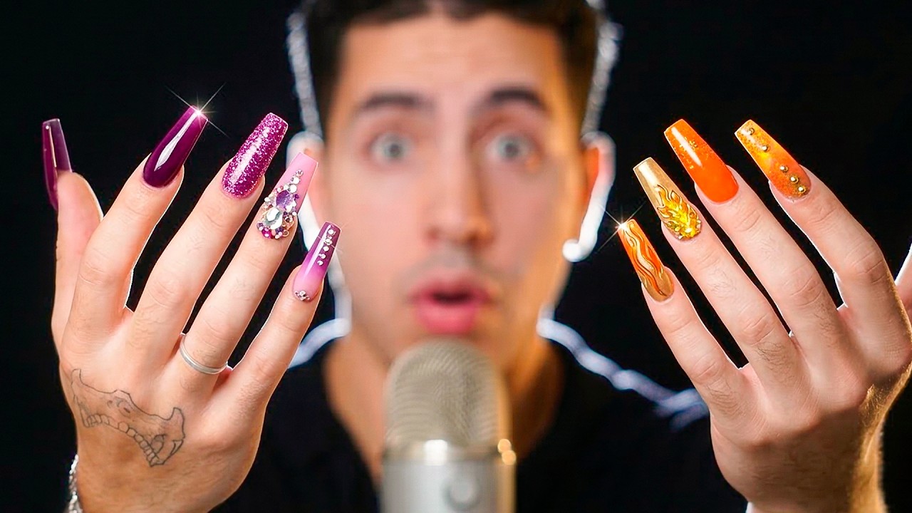 ASMR com UNHAS GIGANTES! 💅 (Muito tapping)