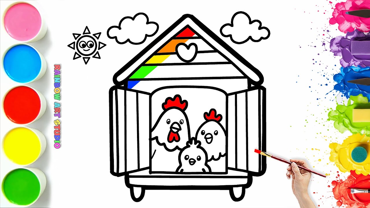 🐔🐣 How To Draw a Cute Chicken Family | Easy Step By Step Tutorial #71