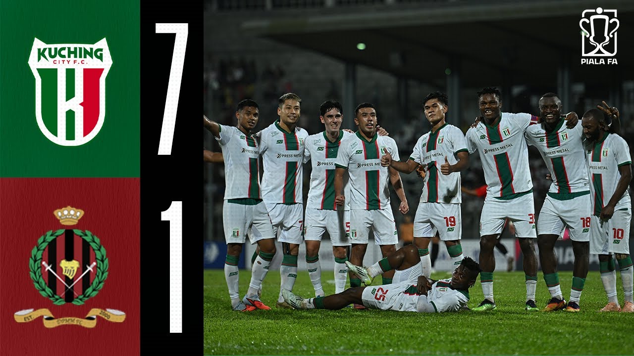 FA HIGHLIGHT | KUCHING CITY FC FC 7-1 DPMM FC