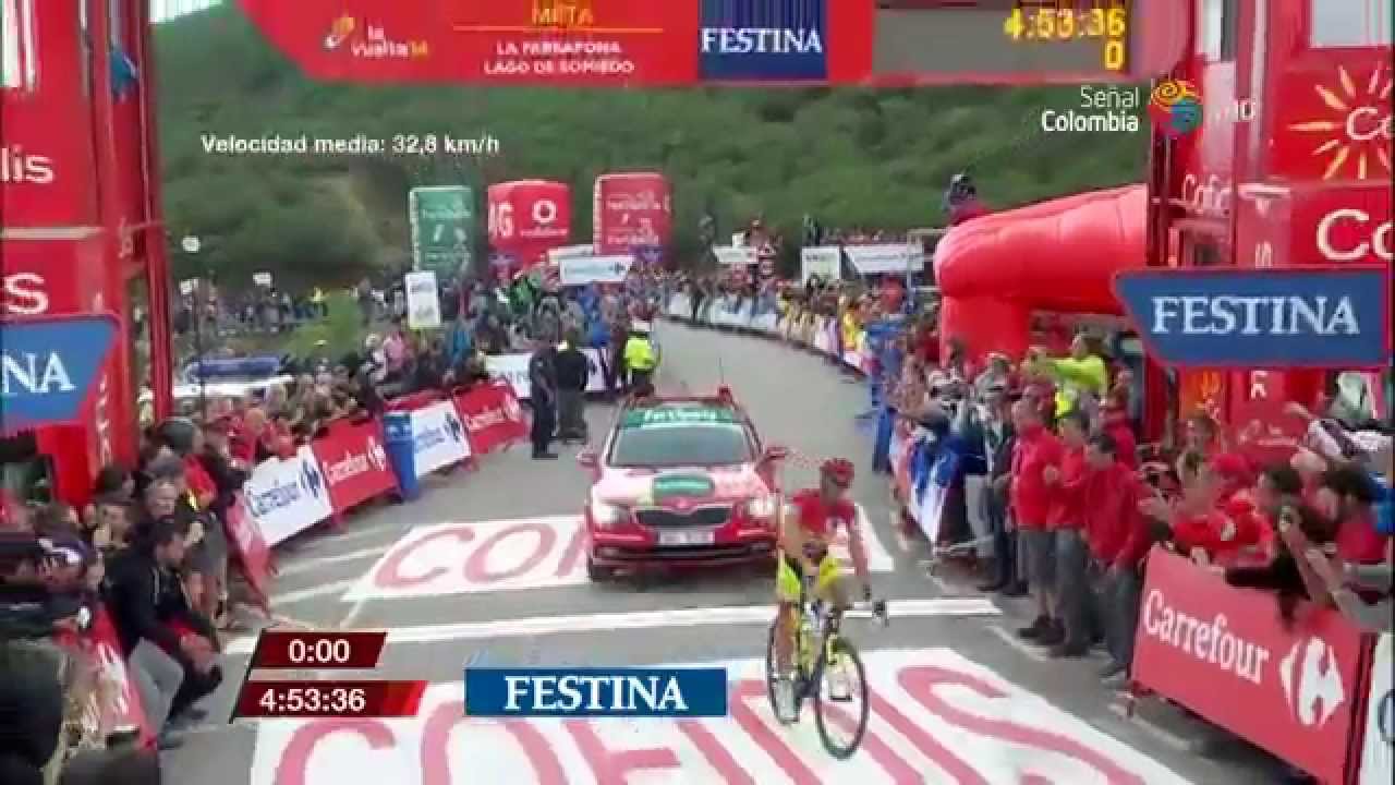 Contador vs Froome. Vuelta a Espa&ntilde;a 2014. La Farrapona. 16 Etapa.