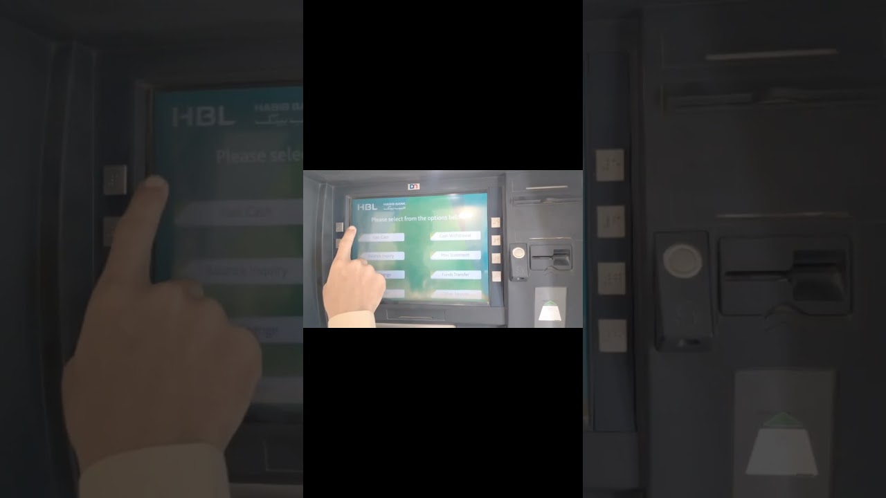How to Withdraw Money From HBL ATM HBL ATM Machine se paise nikalne ka tarika #hbl #atm