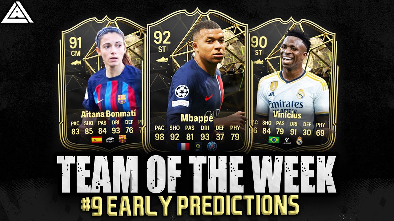 FIFA 24 (EA FC 24) TOTW 9 PREDICTIONS | TEAM OF THE WEEK 9 PREDICTIONS | FT. Mbappe, Vinicius