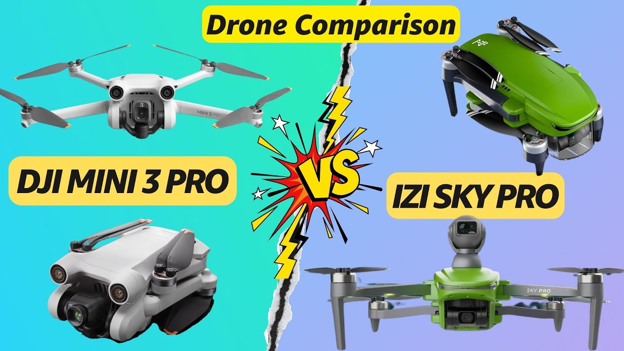 IZI Sky Pro vs DJI Mini 3 pro Drone Comparison | full detailed | #iziskypro #djimini3pro #dji #izi