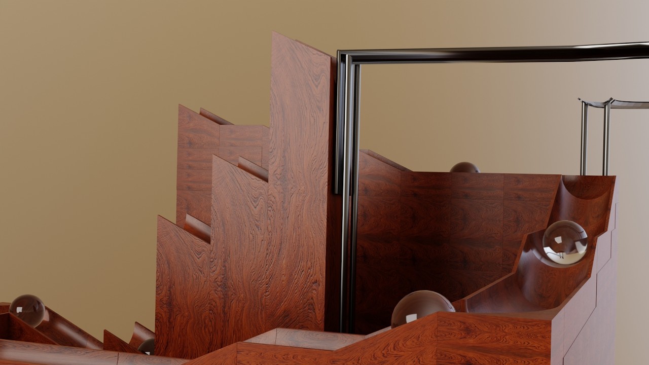 Marble Run 3D Blender Animation