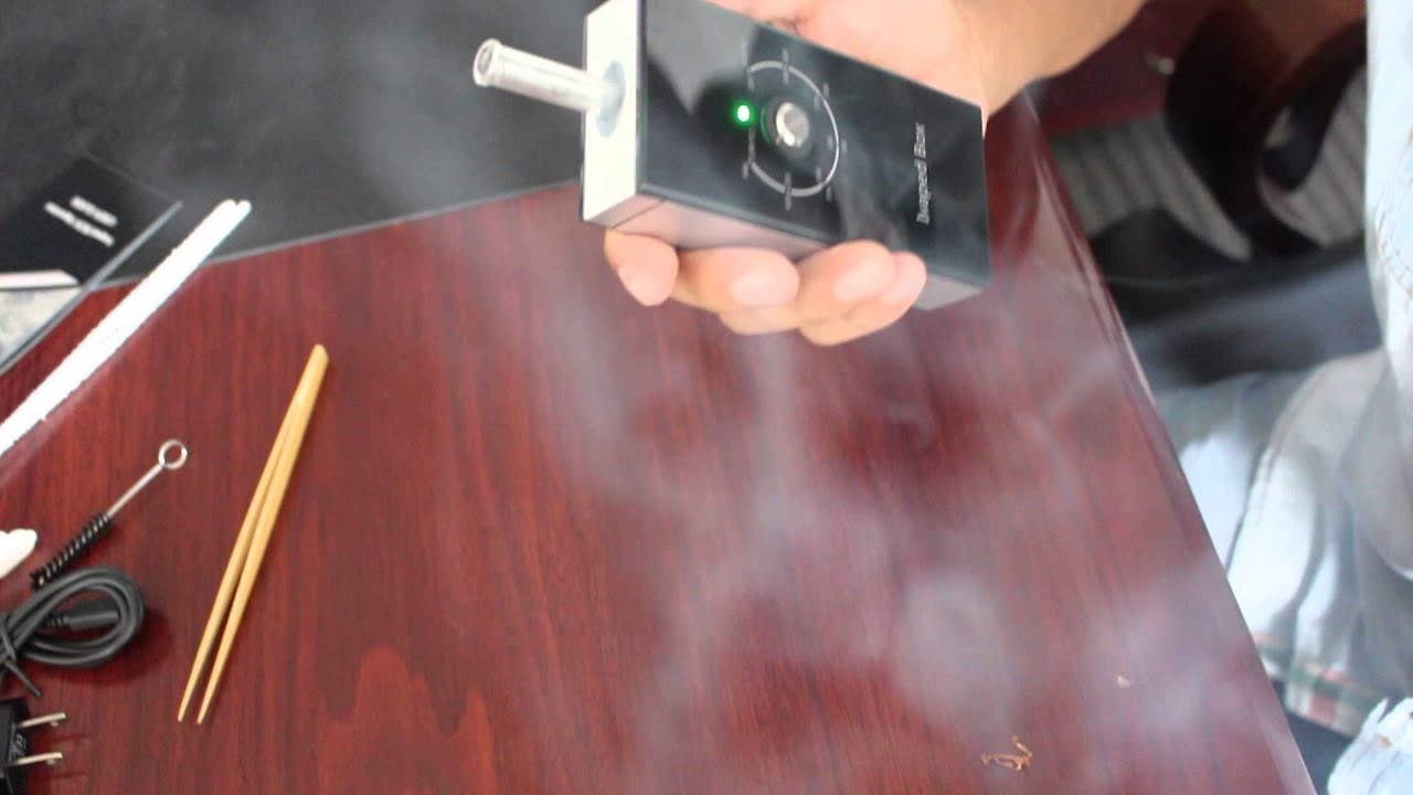 2015 glass chamber vaporizer for herbs with glass mouthpiece and Temp.Dial