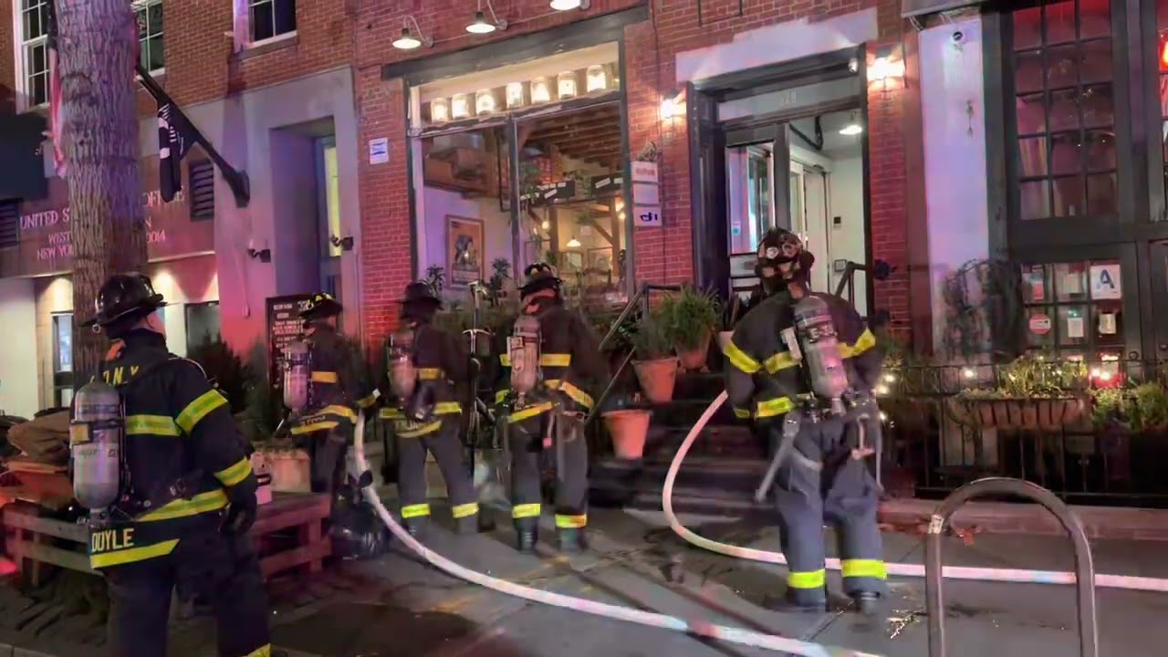 FDNY Manhattan 10-75 Box 0513 Fire in a 4 Story Mixed Occupancy Building