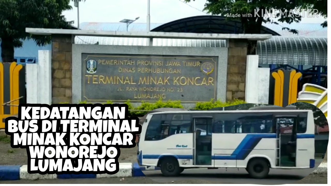 Kedatangan Bus di Terminal Minak Koncar Wonorejo Lumajang