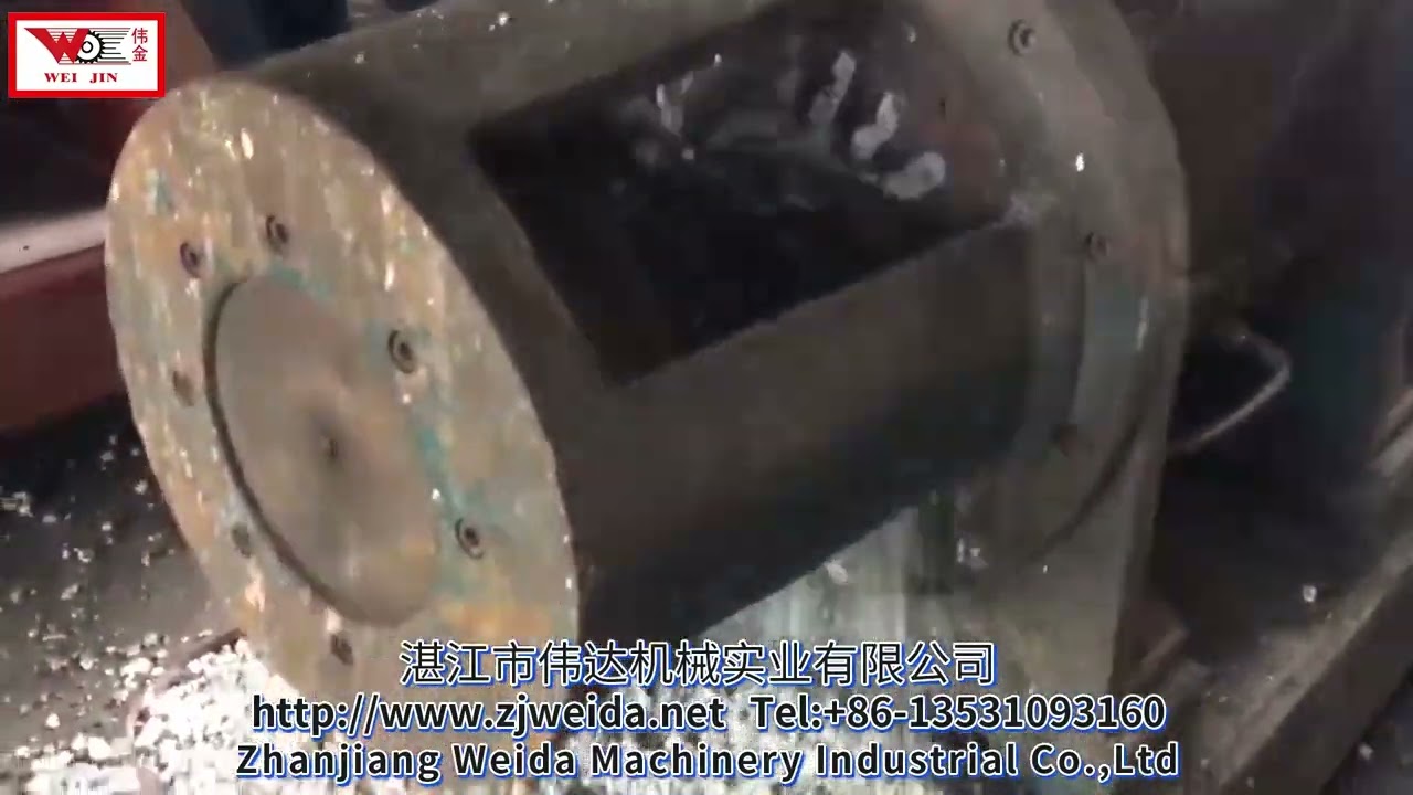 Helix crushing machine  EVA rubber and plastic products and scrap to be recycled