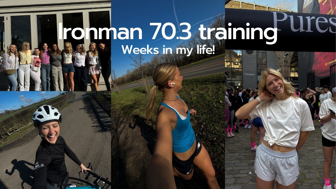 Train with me for my first IRONMAN 70.3! weeks in my life, brick sessions, running post injury
