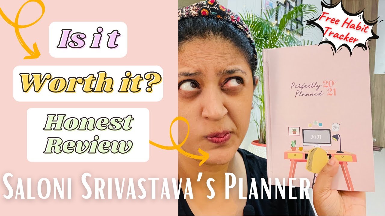 Review of Planner for 2021 by Saloni Srivastava | *Free Habit Tracker*  Honest Review | Hindi Vlog