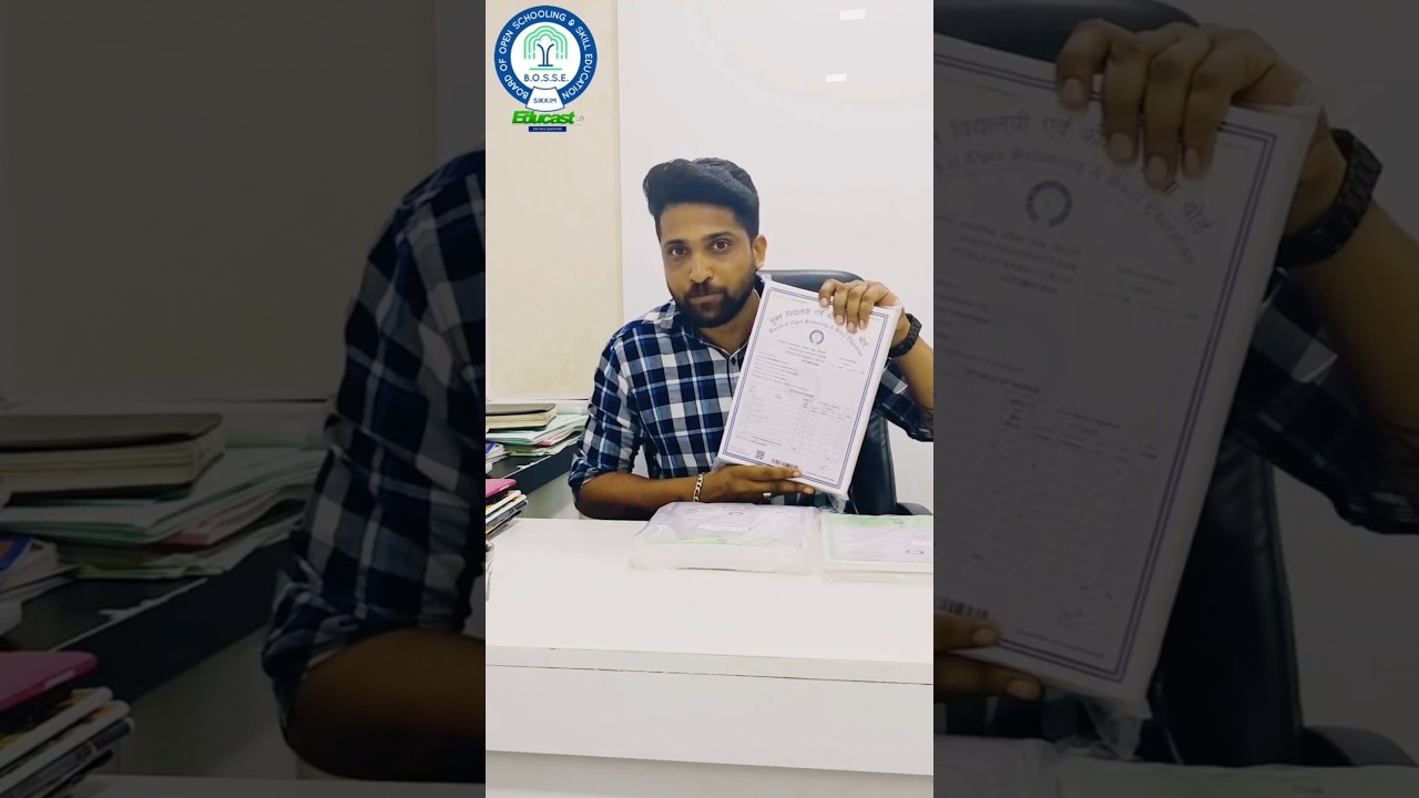 BOSSE സർട്ടിഫിക്കറ്റ് വന്നു. #bosse #education #cobse #distancelearning #motivation