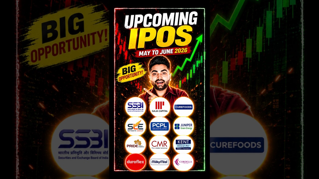 🔥 Upcoming IPOs May&ndash;June 2026 | Best IPOs to Apply or Avoid? 🚀