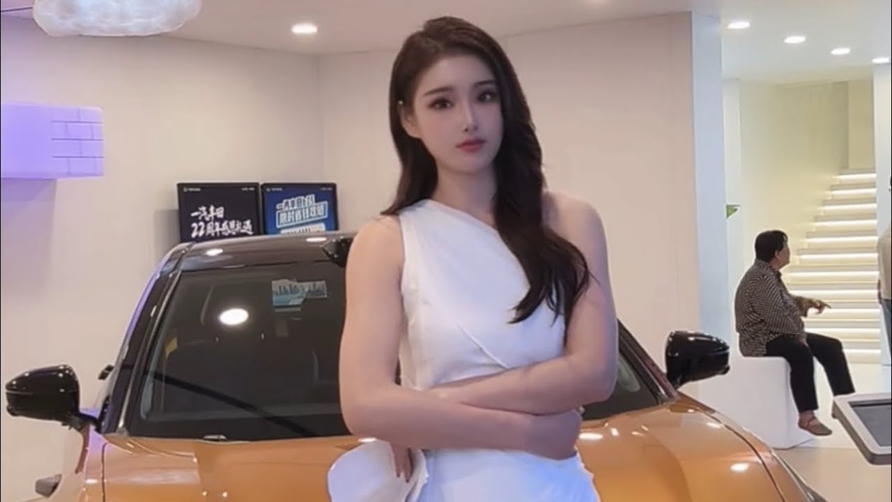 20251003天津国际车展 网红美女车模随拍@阮依依 