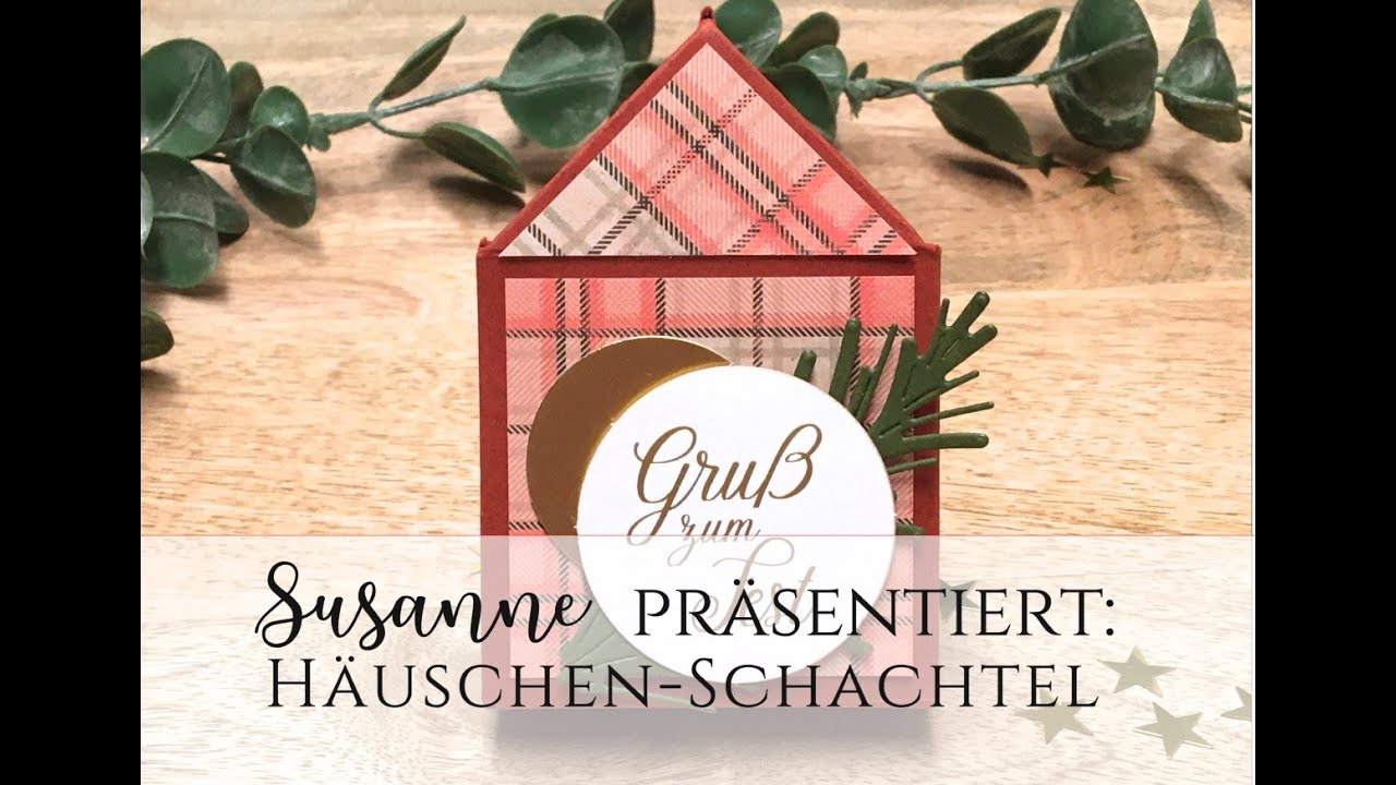 Anleitung für eine niedliche Häuschenschachtel - auch als Adventskalender geeignet!