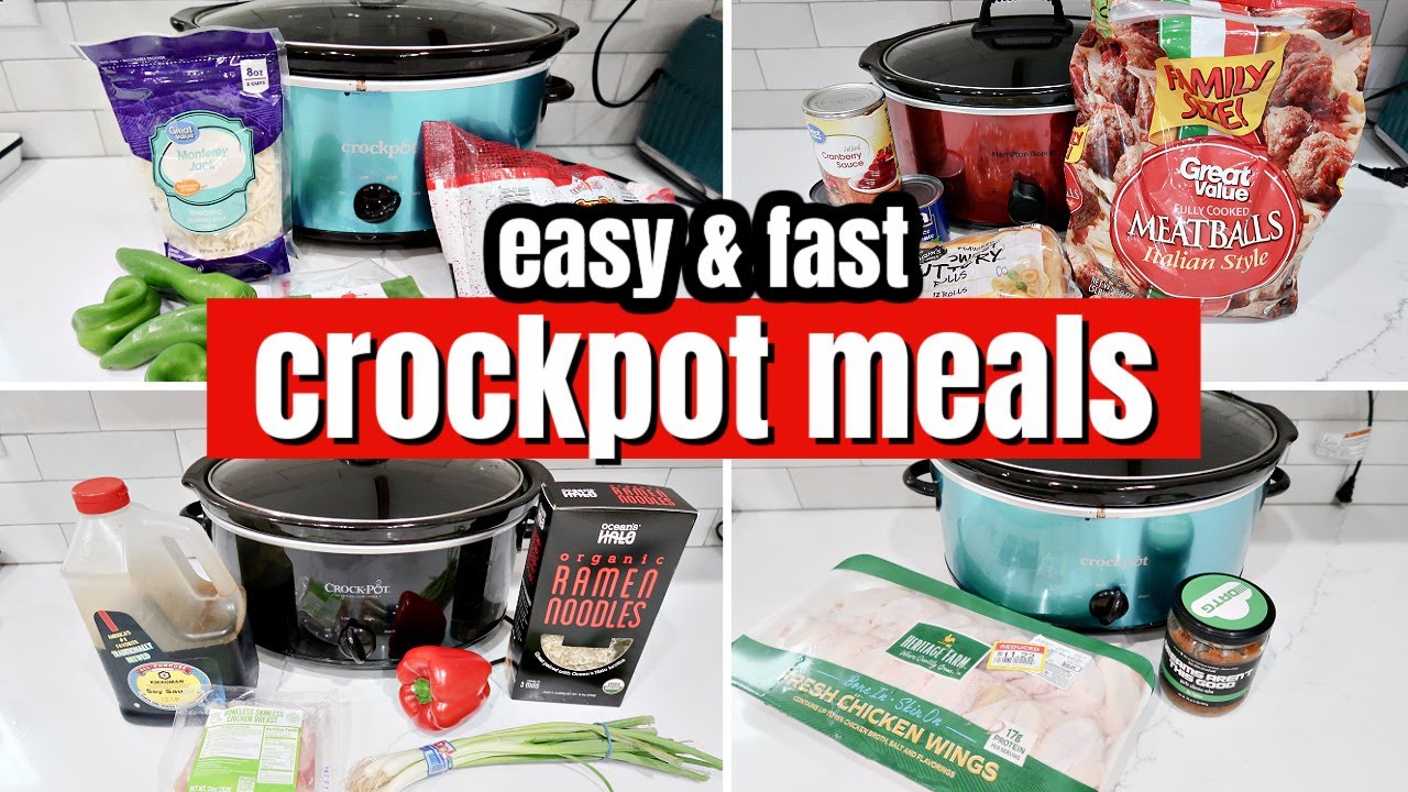 EASY & FAST SLOW COOKER MEALS | LARGE FAMILY CROCKPOT DINNERS & A FAIL!