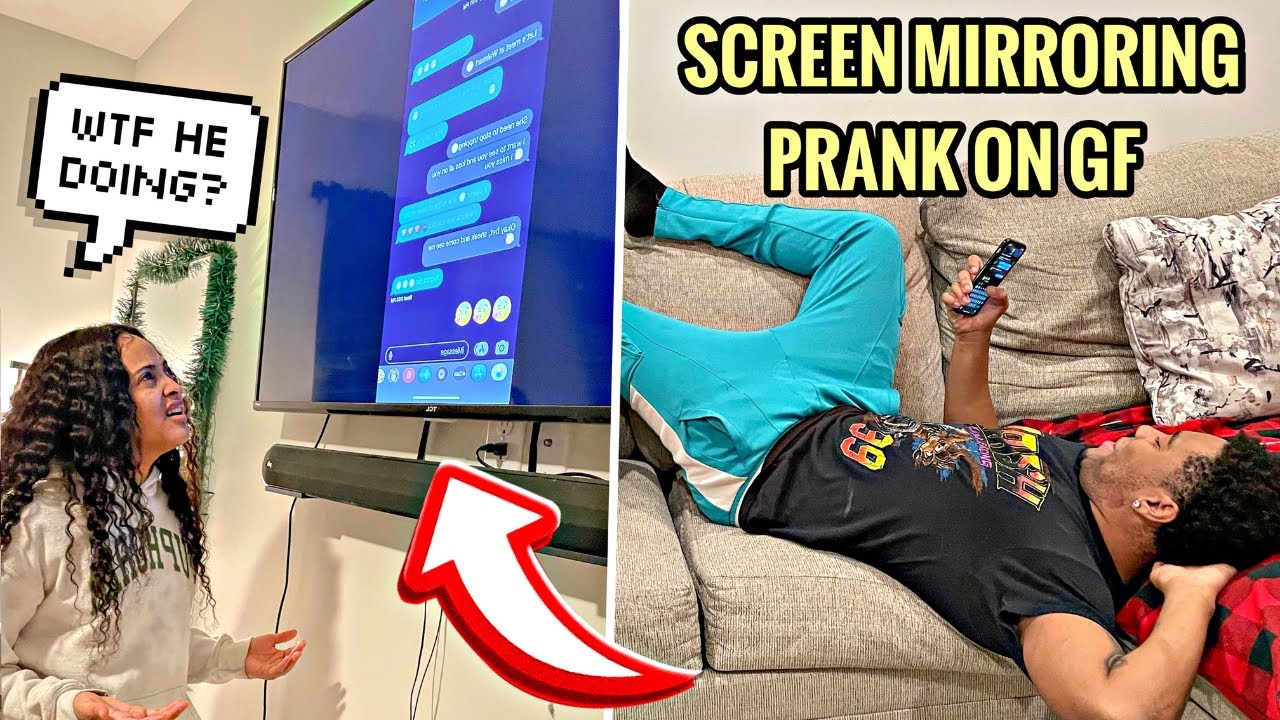 Screen Mirroring My Cheating Text Messages Prank On My Gf!